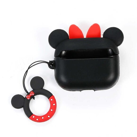 Disney Minnie Mouse AirPods Pro Case –Fits 1st/2nd Gen, Silicone Cover + Keyring - Picture 7 of 7
